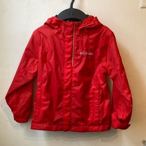 XXS (4/5) Red Columbia Kids Raincoat